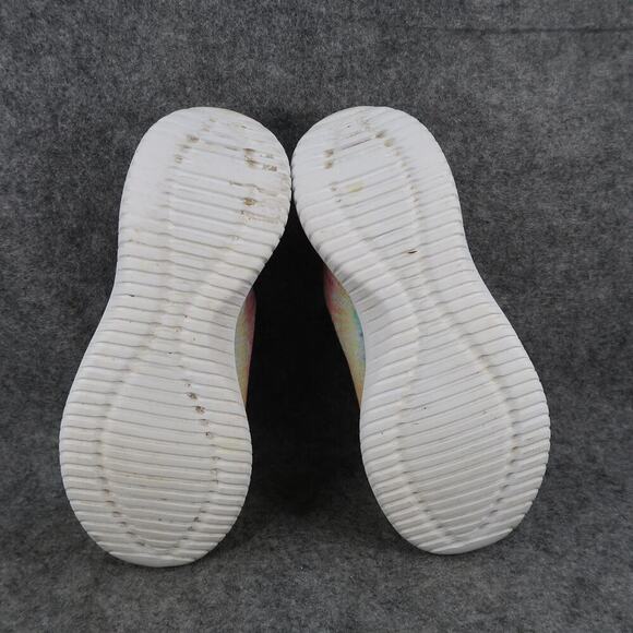 Skechers Shoes Girls 3 Sneakers Slip On Memory Foam Stretch Fit Comfort Colorful - Picture 10 of 12